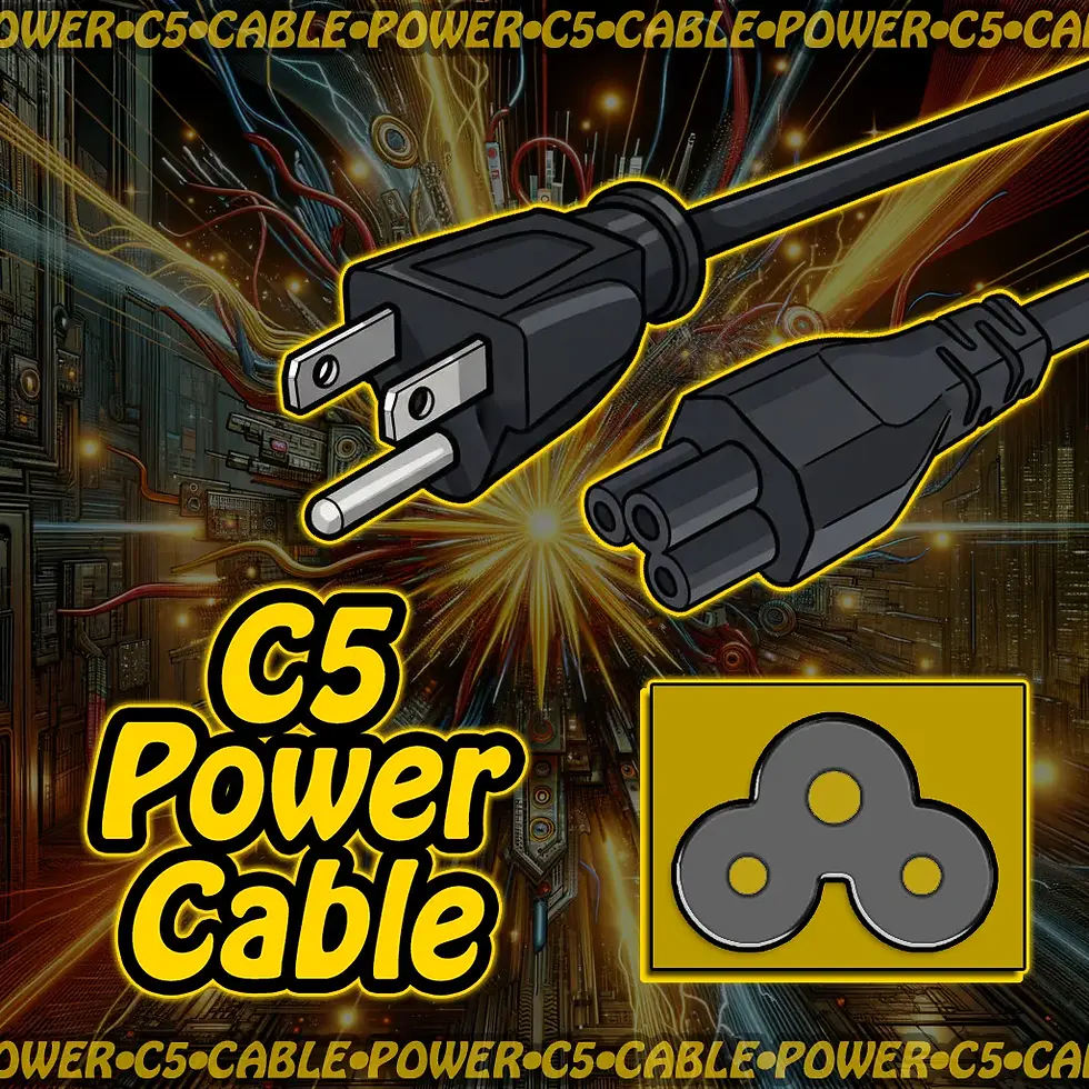 External Power Cord • C5 → NEMA 5-15P (Mickey Style)