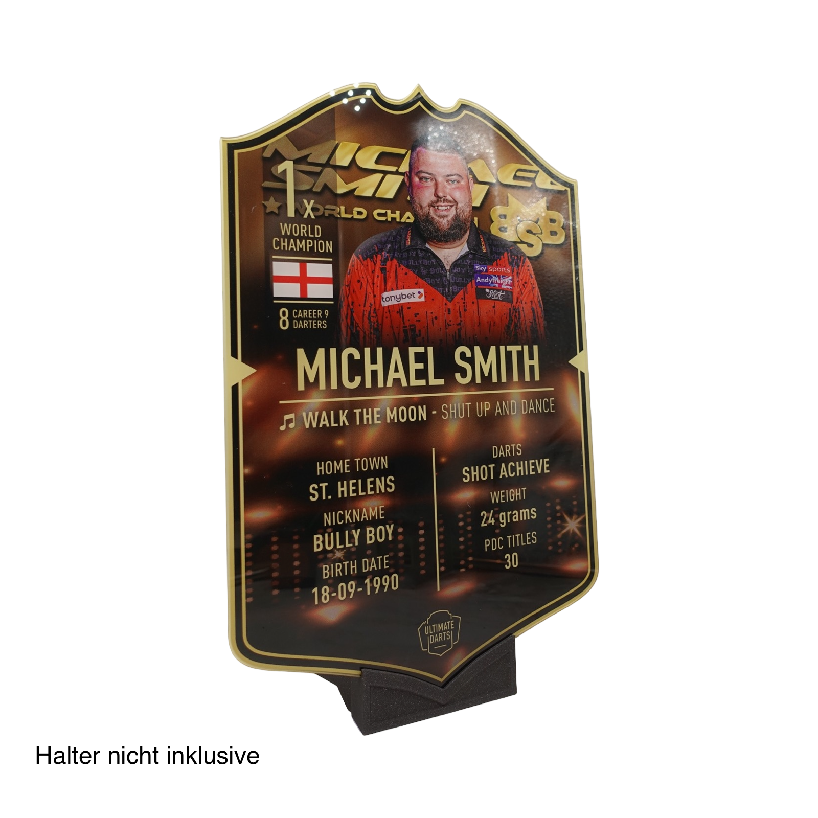 Michael Smith Ultimate Darts Karte Medium Plexi