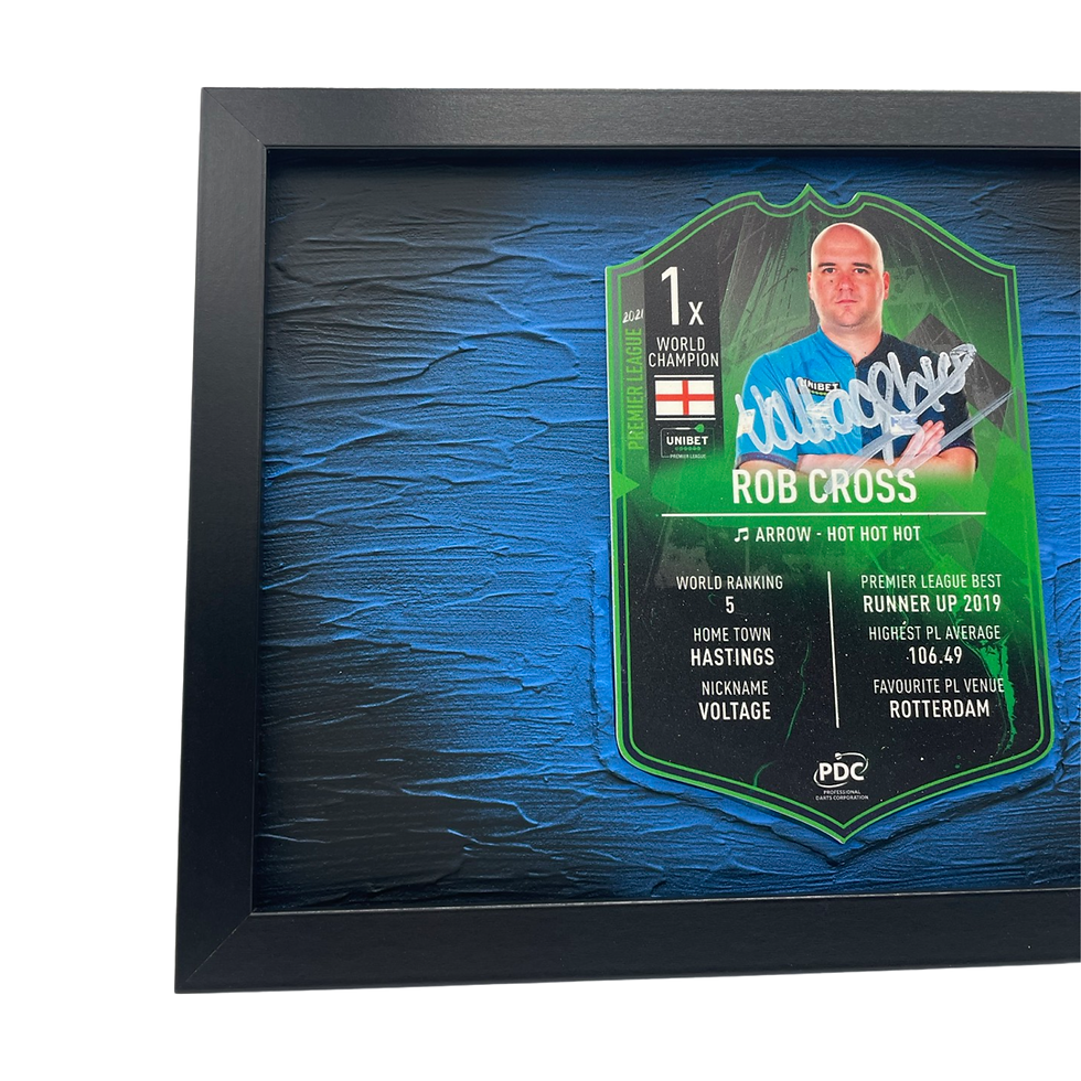 Thumbnail: Rob Cross collector's frame signed