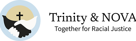 Trinity & NOVA wordmark with the tagline “Together for Racial Justice”