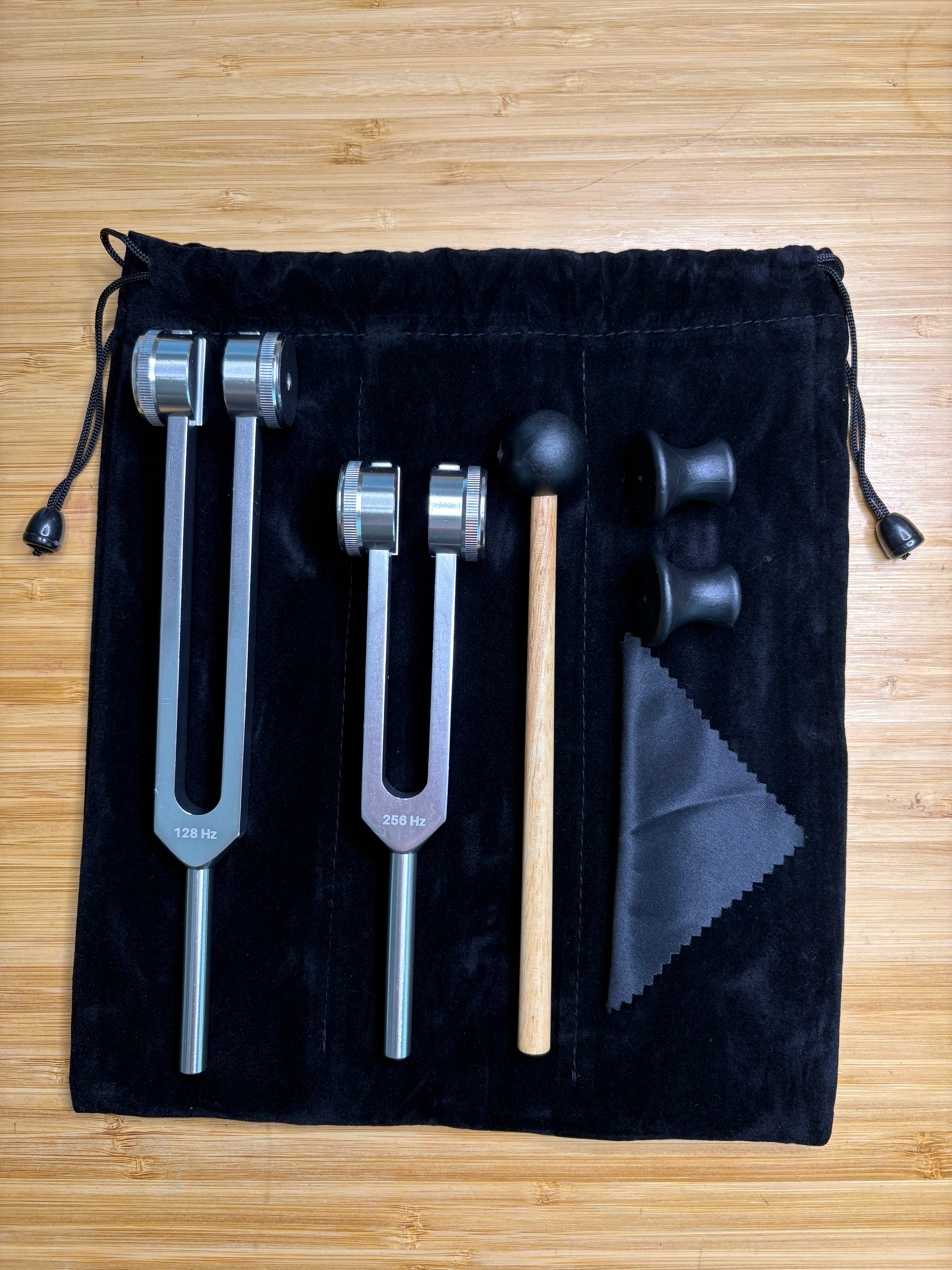 Trauma Release & Cognitive Support — 128 Hz & 256 Hz Tuning Fork Set