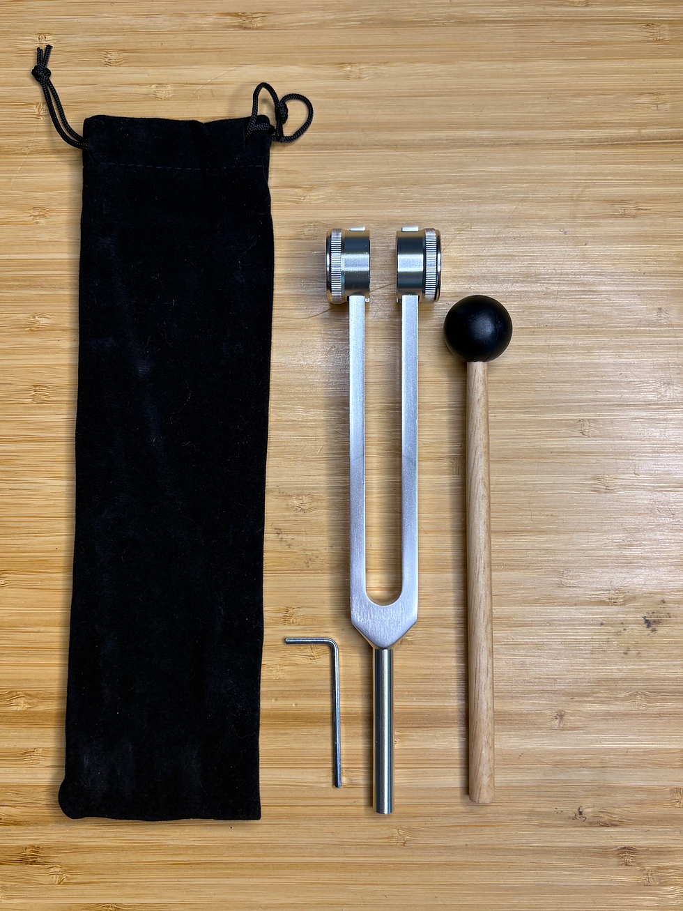 Thumbnail: 128 Hz Tuning Fork — Somatic Trauma Release & Vagus Support (Silver)