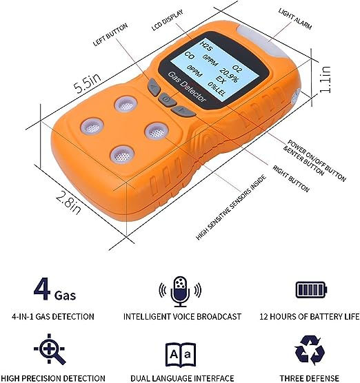 Thumbnail: Gas Clip 4-Gas Monitor