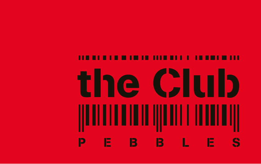the club logo, dancing, chan logo, ancien pebbles, code barre