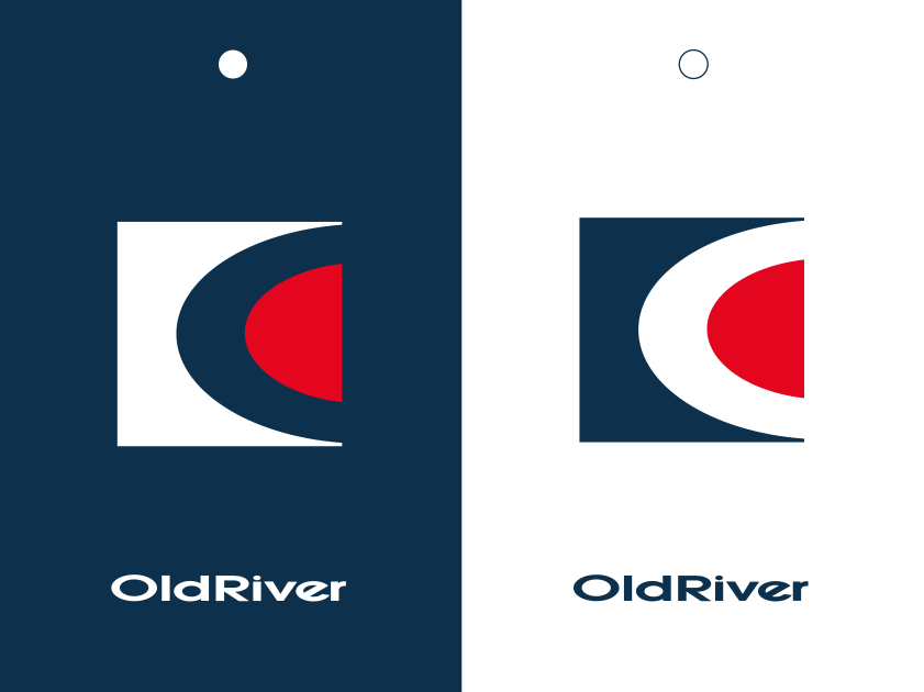 old river logo, marque de vêtement, chic, classique, mode, tradition, chan logo, sigle, cachet