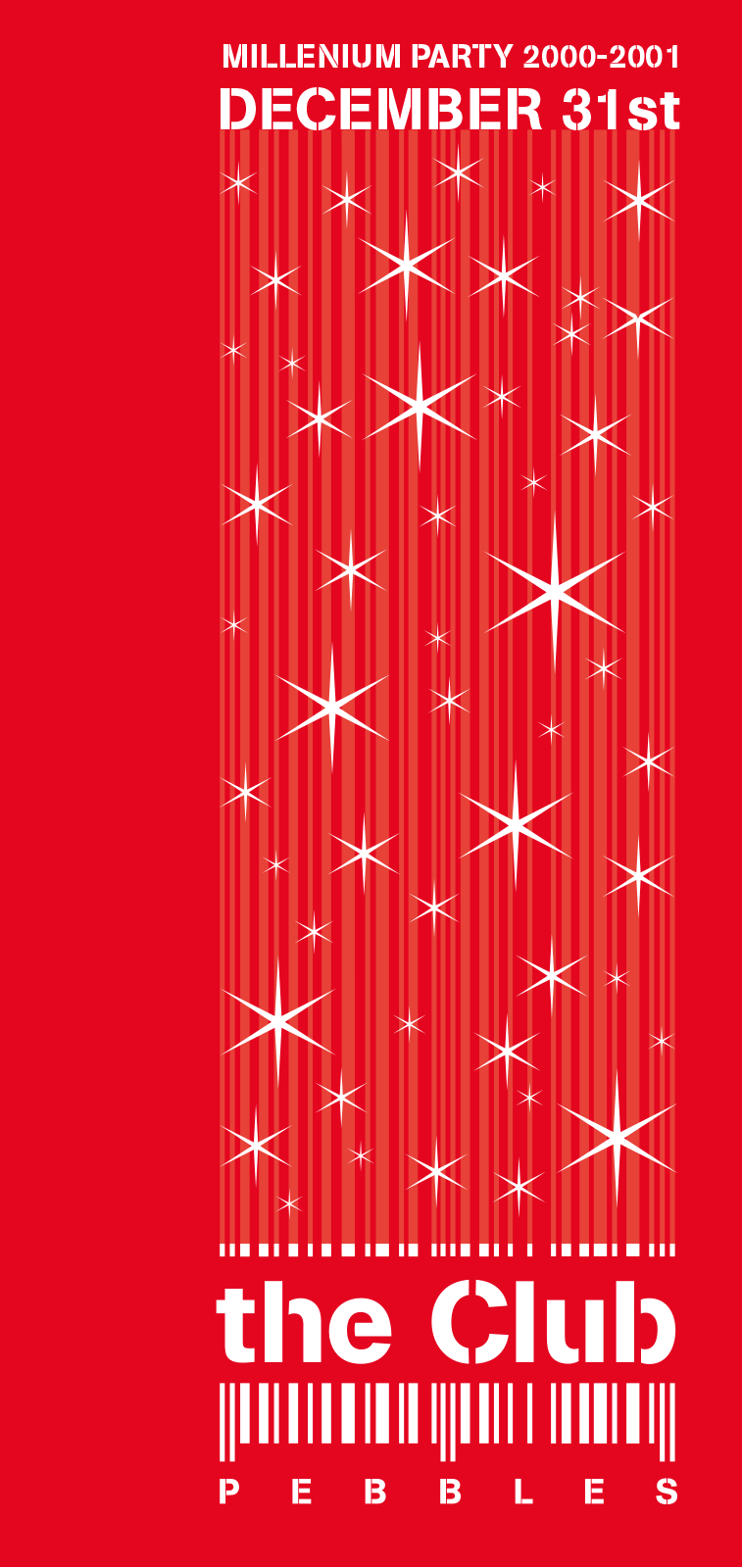 the club logo, dancing, chan logo, ancien pebbles, code barre