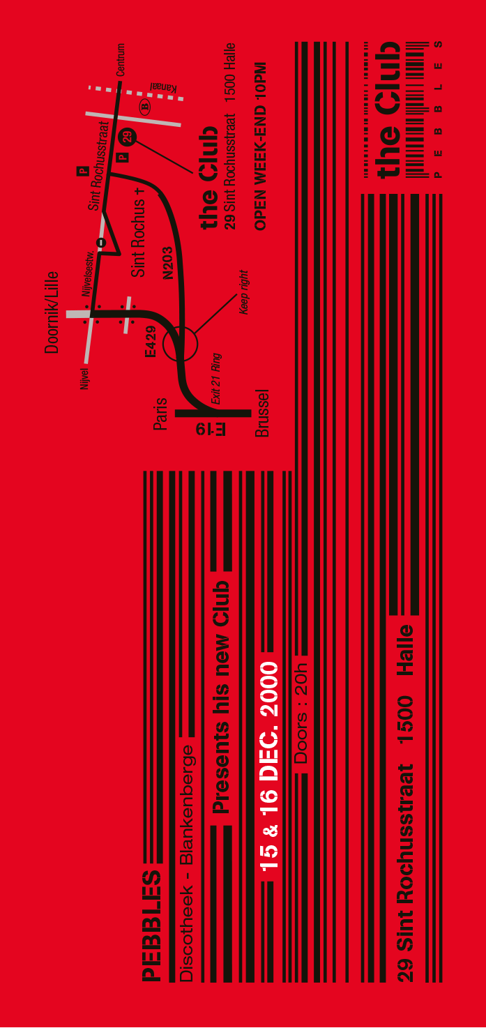 the club logo, dancing, chan logo, ancien pebbles, code barre