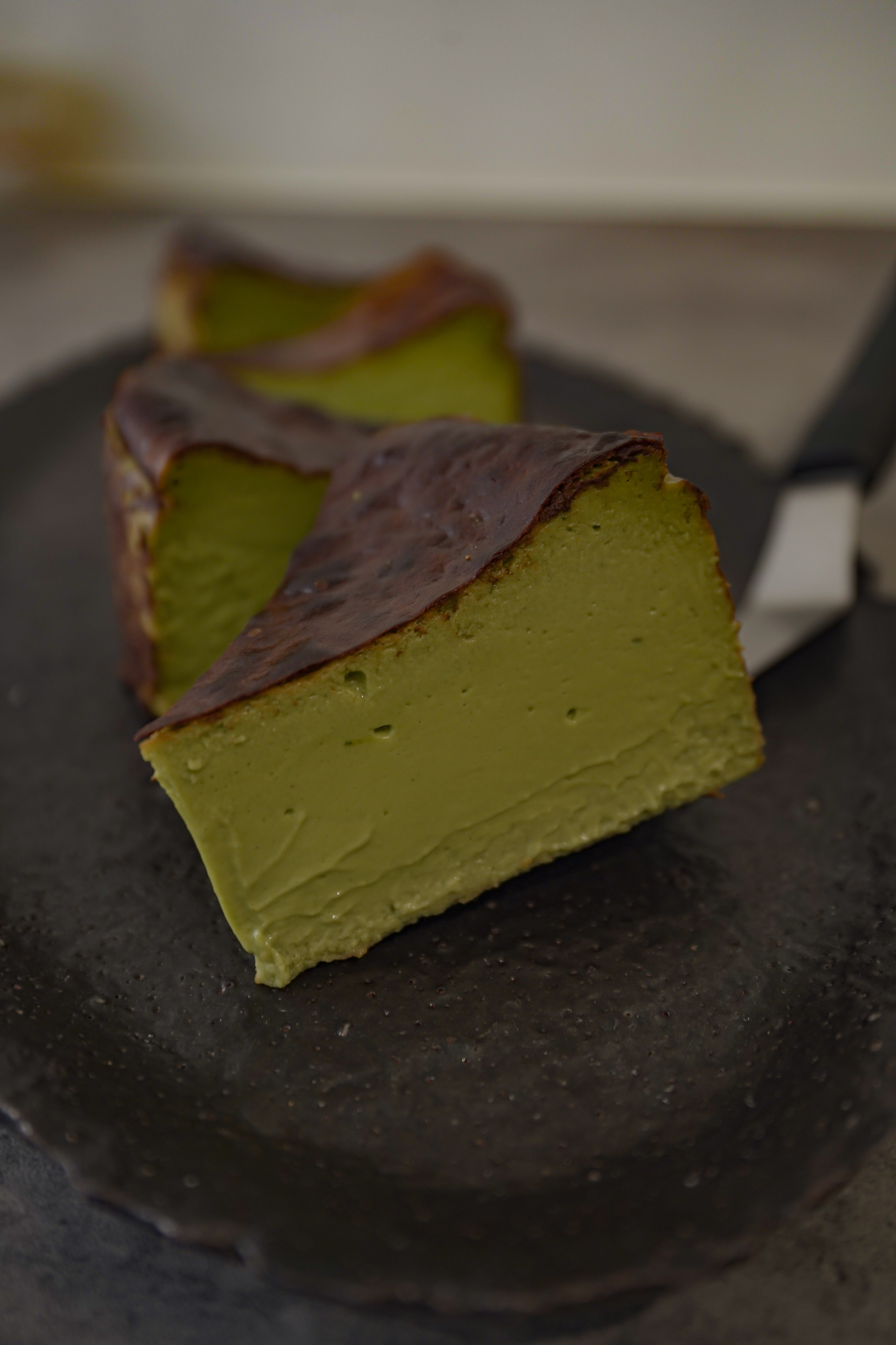 말차 바스크 치즈케이크( 글루텐 프리)