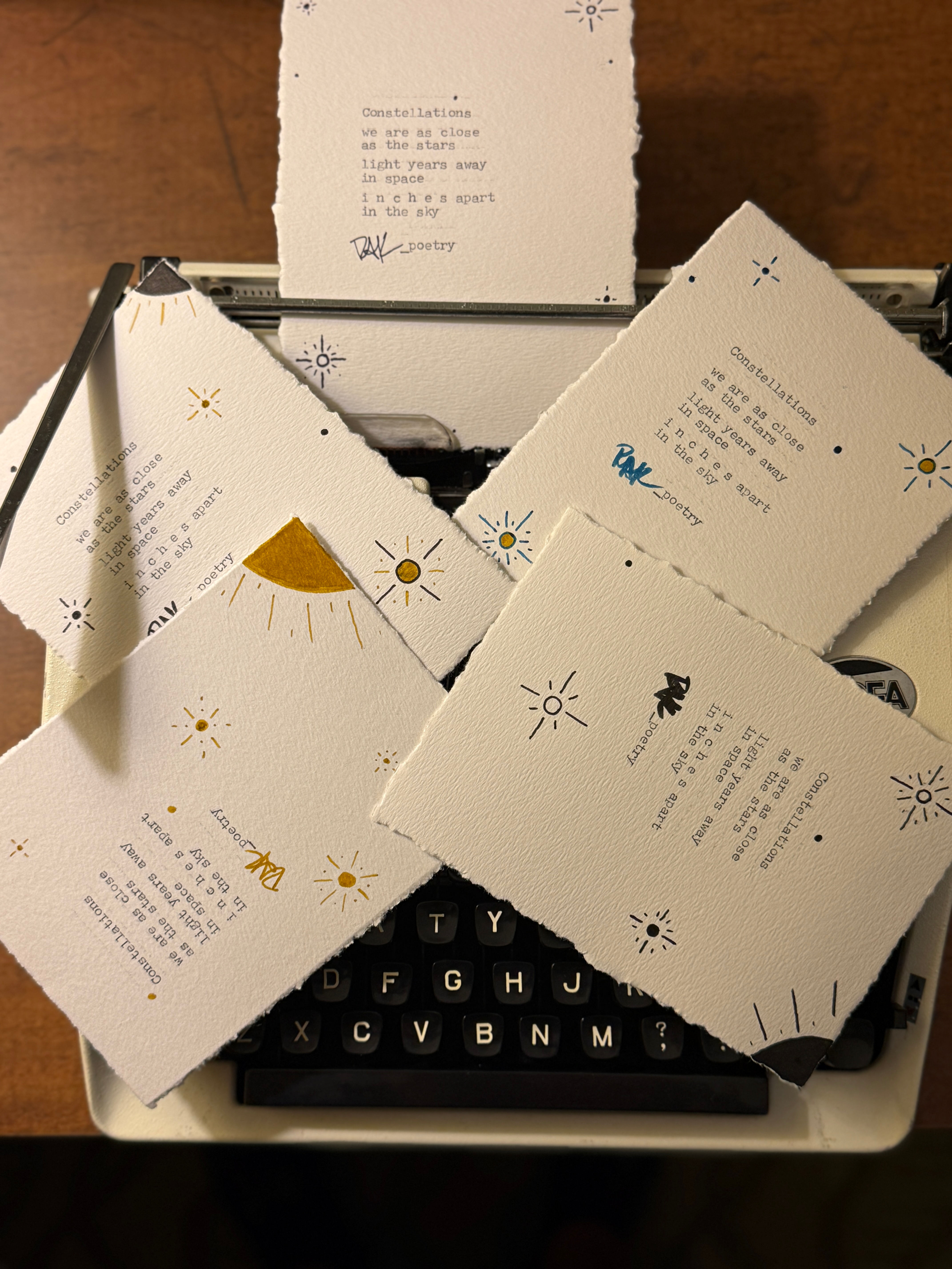 Typewritten Poetry Wall Art