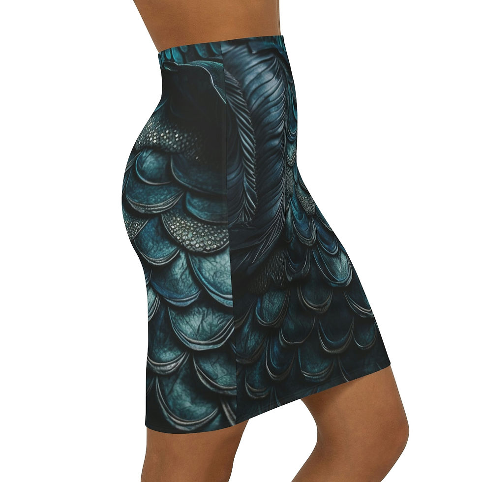 Thumbnail: Dark Mermaid Women's Mini Skirt