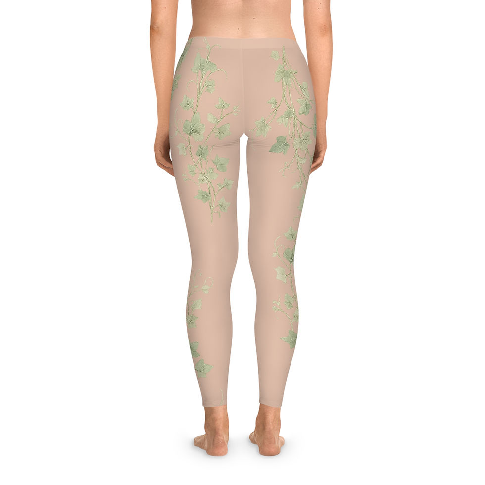Thumbnail: Peach Tone of Plant Life Vines Leggings — Avia Aree Botanical AOP