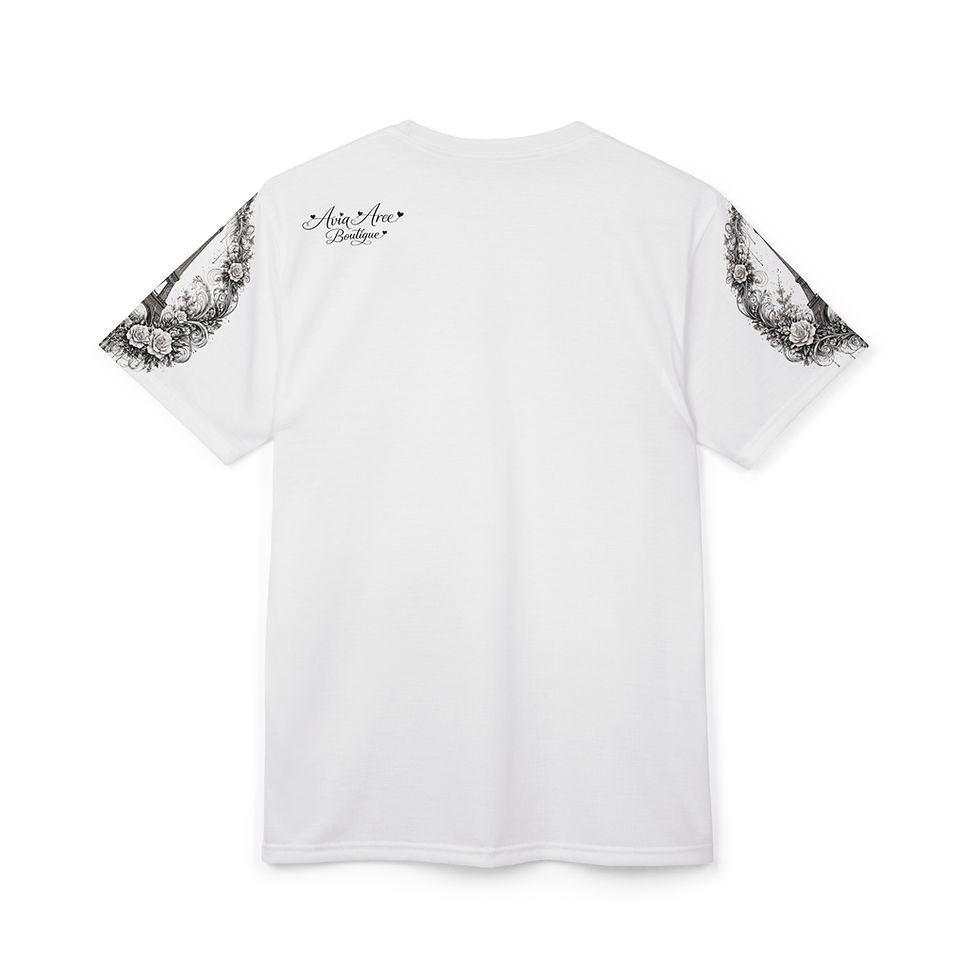 Thumbnail: Eiffel Tower Floral Tee — 'Avia Aree' Vintage Paris Graphic T-Shirt