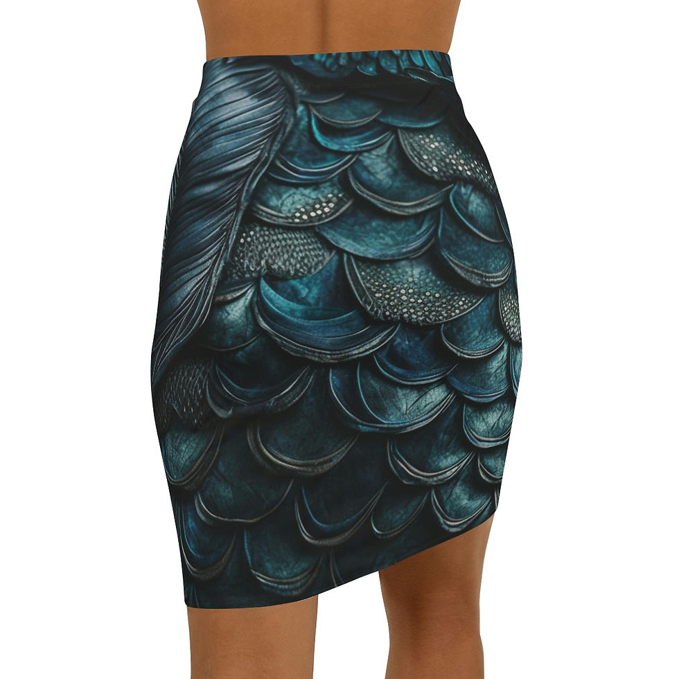 Thumbnail: Dark Mermaid Women's Mini Skirt