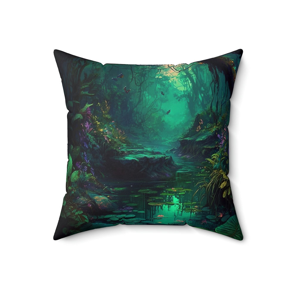 Thumbnail: BOHO Faux Suede Square Pillow