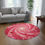 Thumbnail: Heart Swirl Vortex Rug — Valentine PinkVortex Rug