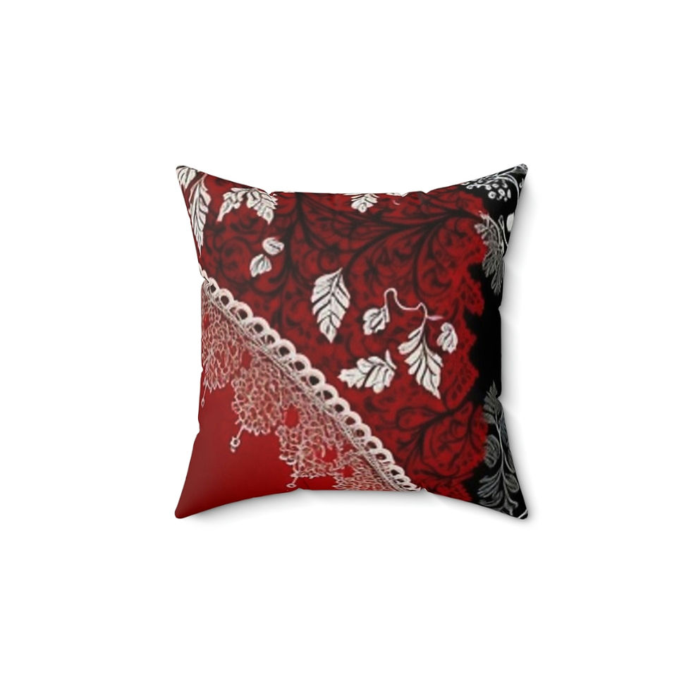 Thumbnail: Valentine Vibes Pillows Faux Suede Square Pillow