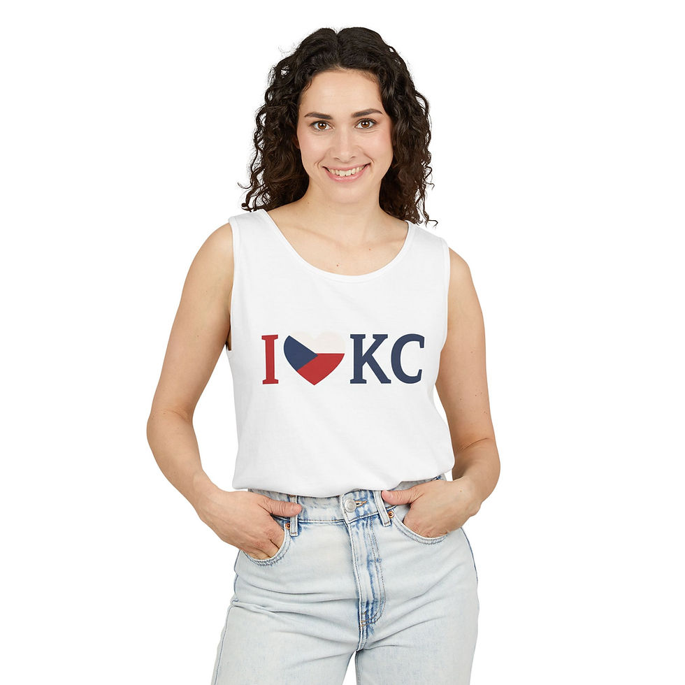 Thumbnail: France Flag Heart — Kansas City Graphic Tank