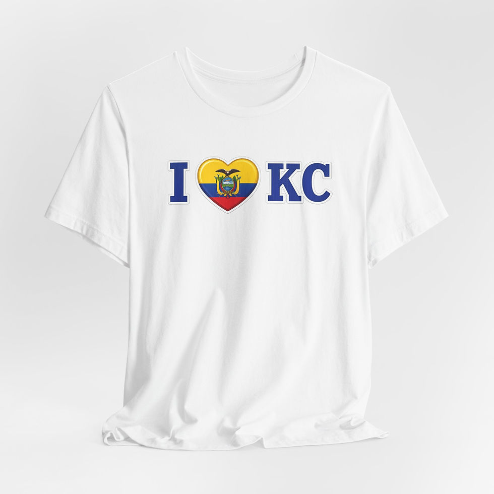Thumbnail: I Heart KC Ecuador Flag T-Shirt