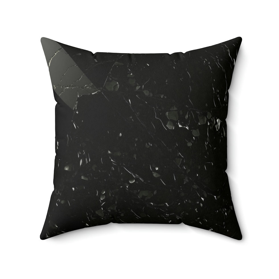Thumbnail: Dark Mermaid Faux Suede Square Pillow