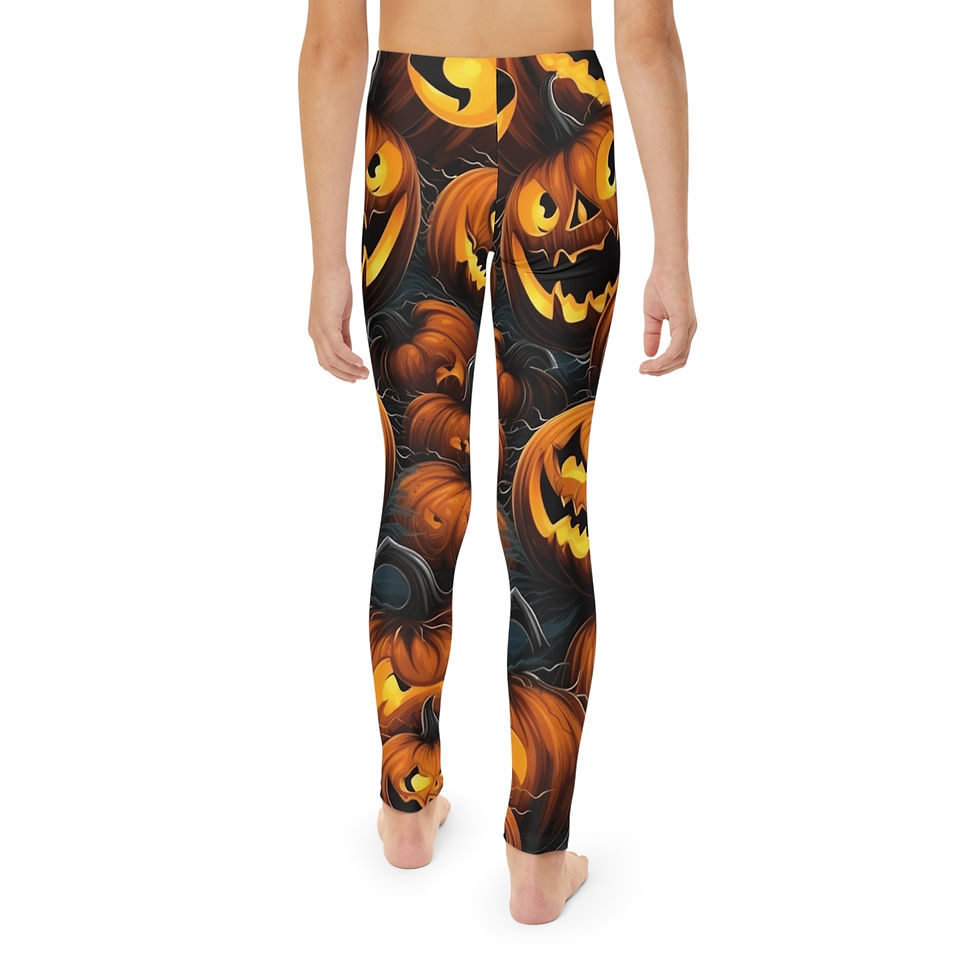 Thumbnail: Child Pumpkin Print Leggings 