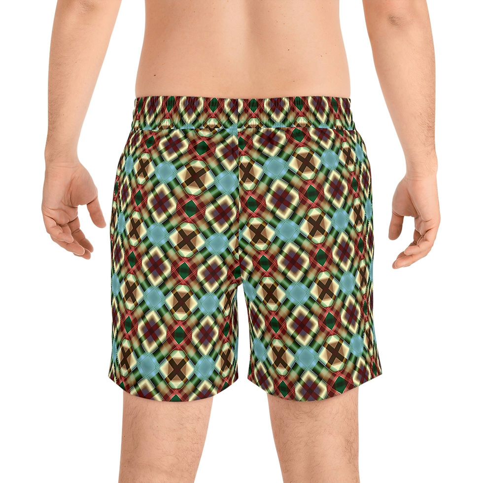 Miniatura: Men's Mid-Length Swim Shorts (AOP)