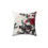 Thumbnail: Elegance in Every Thread: Black & White Lace Rosebud Pillow