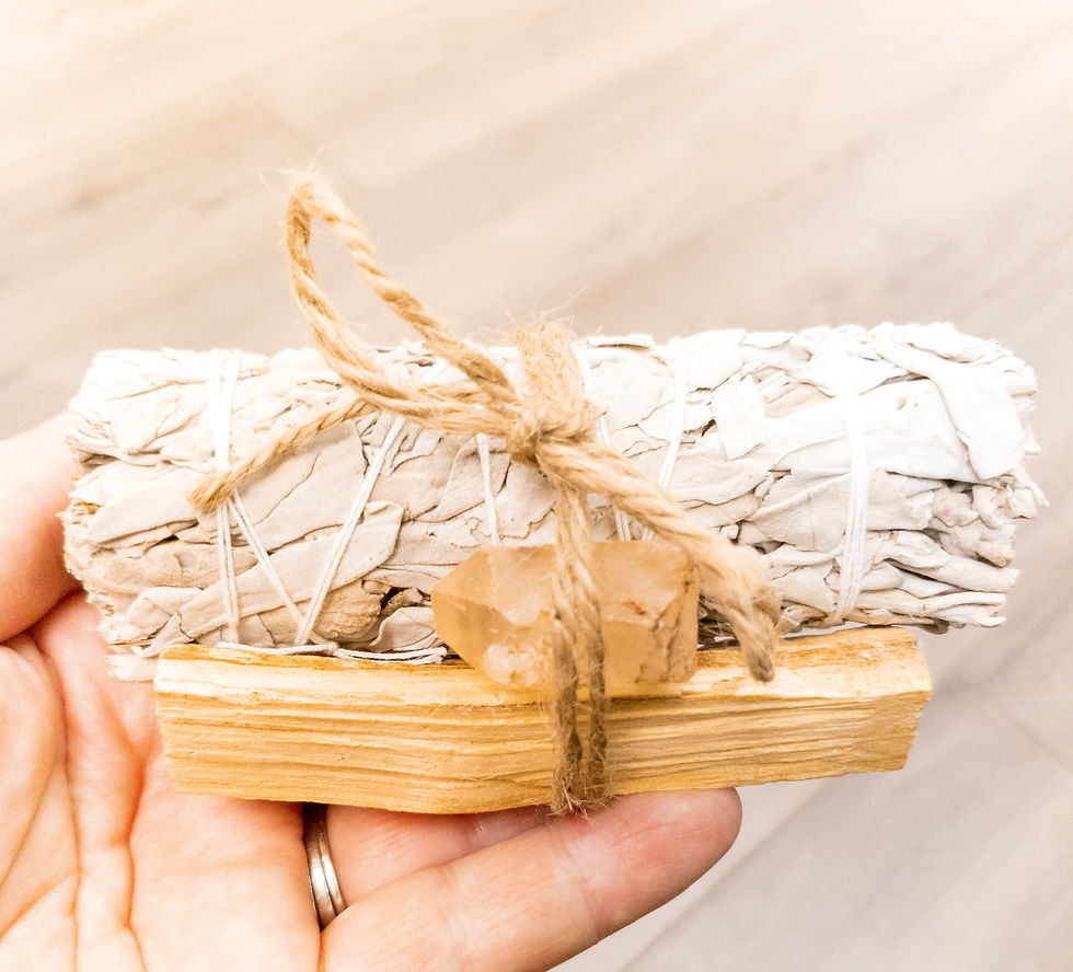Thumbnail: Palo Santo, Sage & Crystal Smudging Bundle