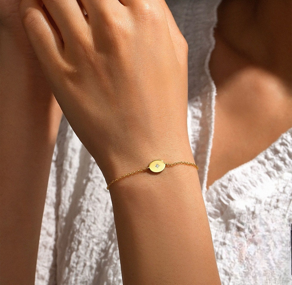 Thumbnail: Blake Medallion Bracelet in Gold