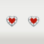 Vanessa Red Heart Studs