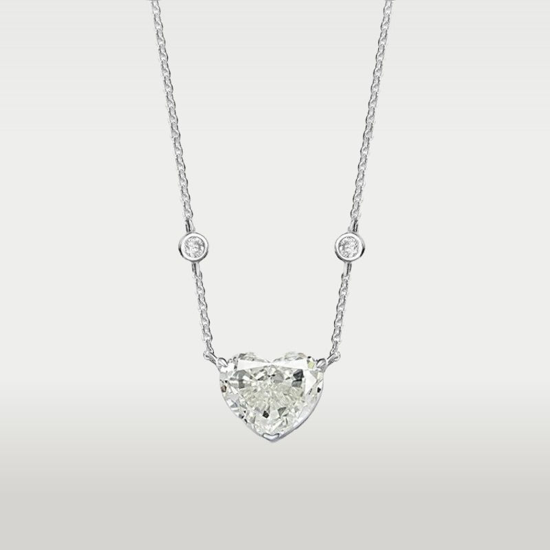 Clara Aquamarine Heart Necklace