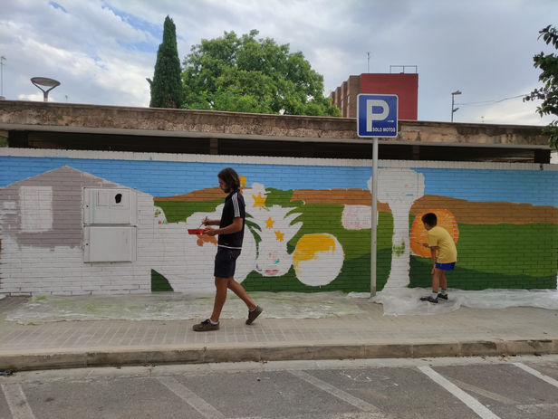 Arte Mural Cultivando Sonrisas Al Arte una Ventana