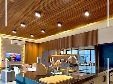 Celling wood strip