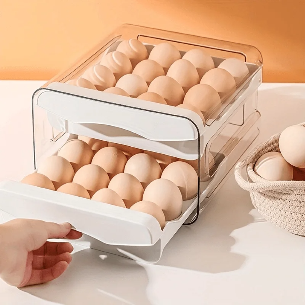 Boîte de rangement pour œufs, type tiroir, pour réfrigérateur, boîte de con