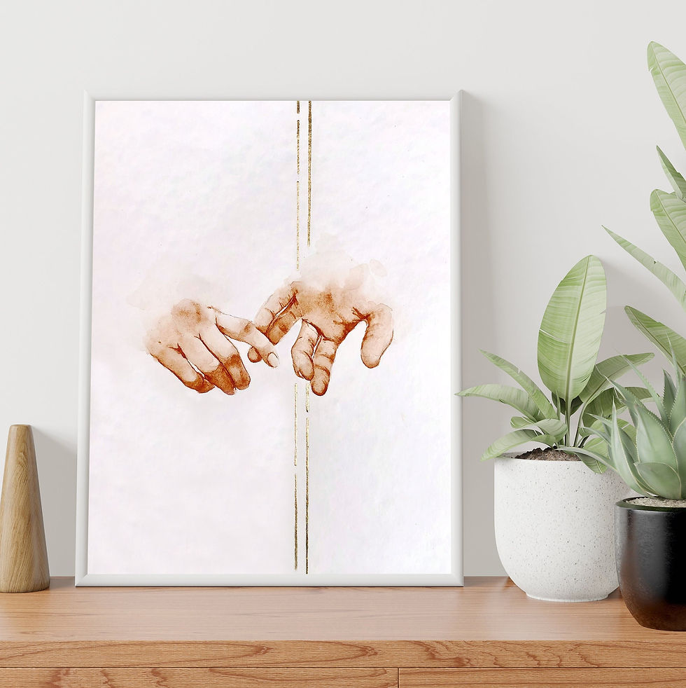 Thumbnail: PRINTABLE Watercolor Wall Art Painting - Together