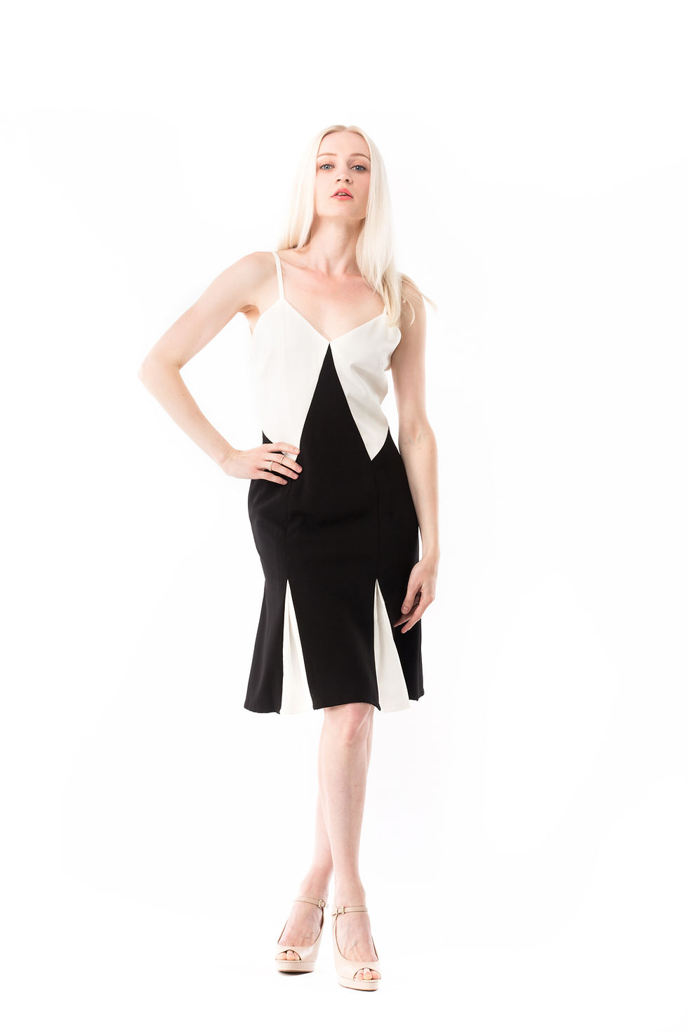 Thumbnail: Black & White little cocktail dress SR1560