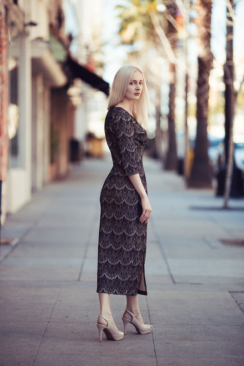 Oriental Lace Vintage Dress