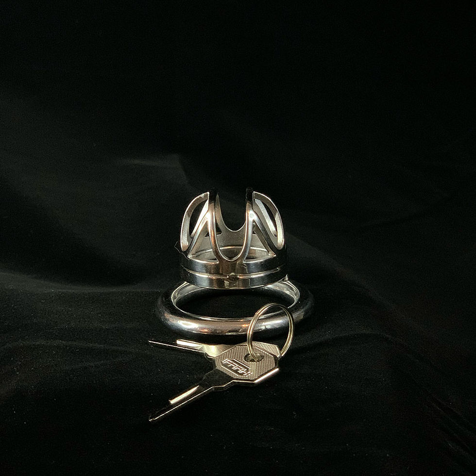 Thumbnail: The Crown (Micro) Stainless Steel Chastity Cage