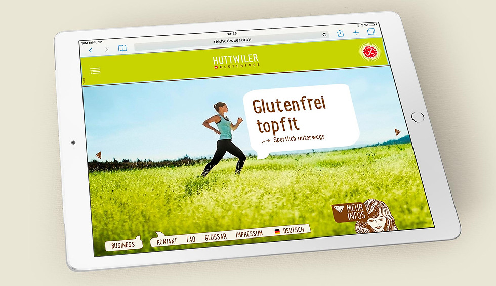 Webdesign Markendesign Huttwiler glutenfree