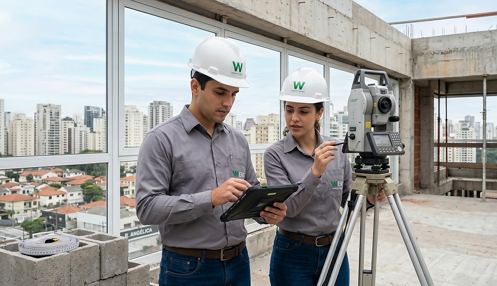 Vistoria técnica para laudo de avaliação com a equipe W Eng.