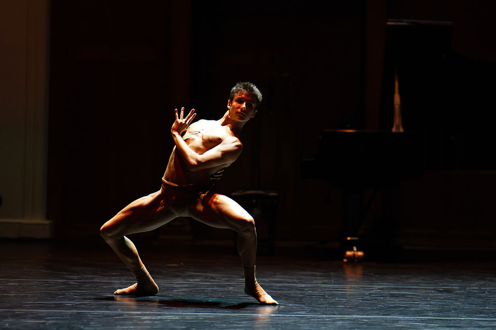 Caspar Lench performing Flux by Jordan James Bridge at Ballet Nights 009, taken by Deborah Jaffe.
