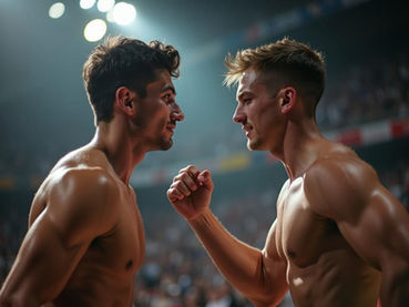 two men competing