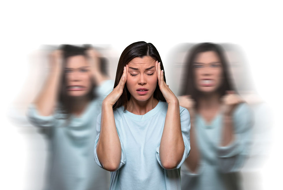 Stressed woman