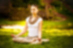 woman meditating