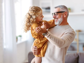 happy grandfather
