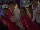 Cariúcha e João Augusto Liberato dançam coladinhos em festa de João Silva