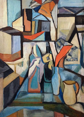 Múltiplas cores sobre tela