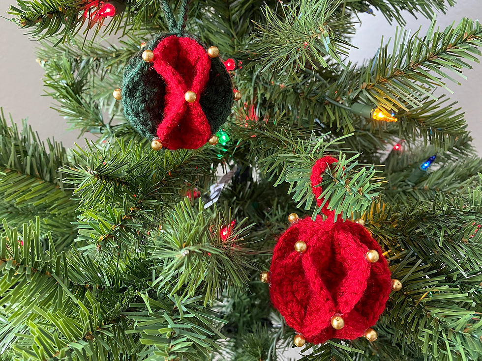 Easy DIY Crocheted Christmas Tree Ornaments Tutorial
