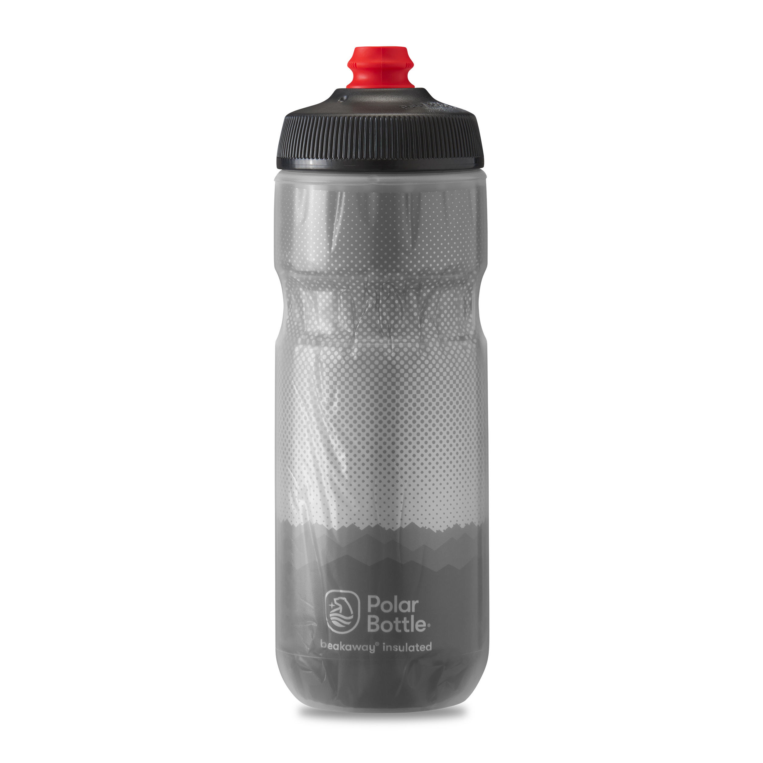 GARRAFA POLAR BOTTLE ISOTÉRMICA BREAKAWAY RIDGE CARVÃO / PRATA