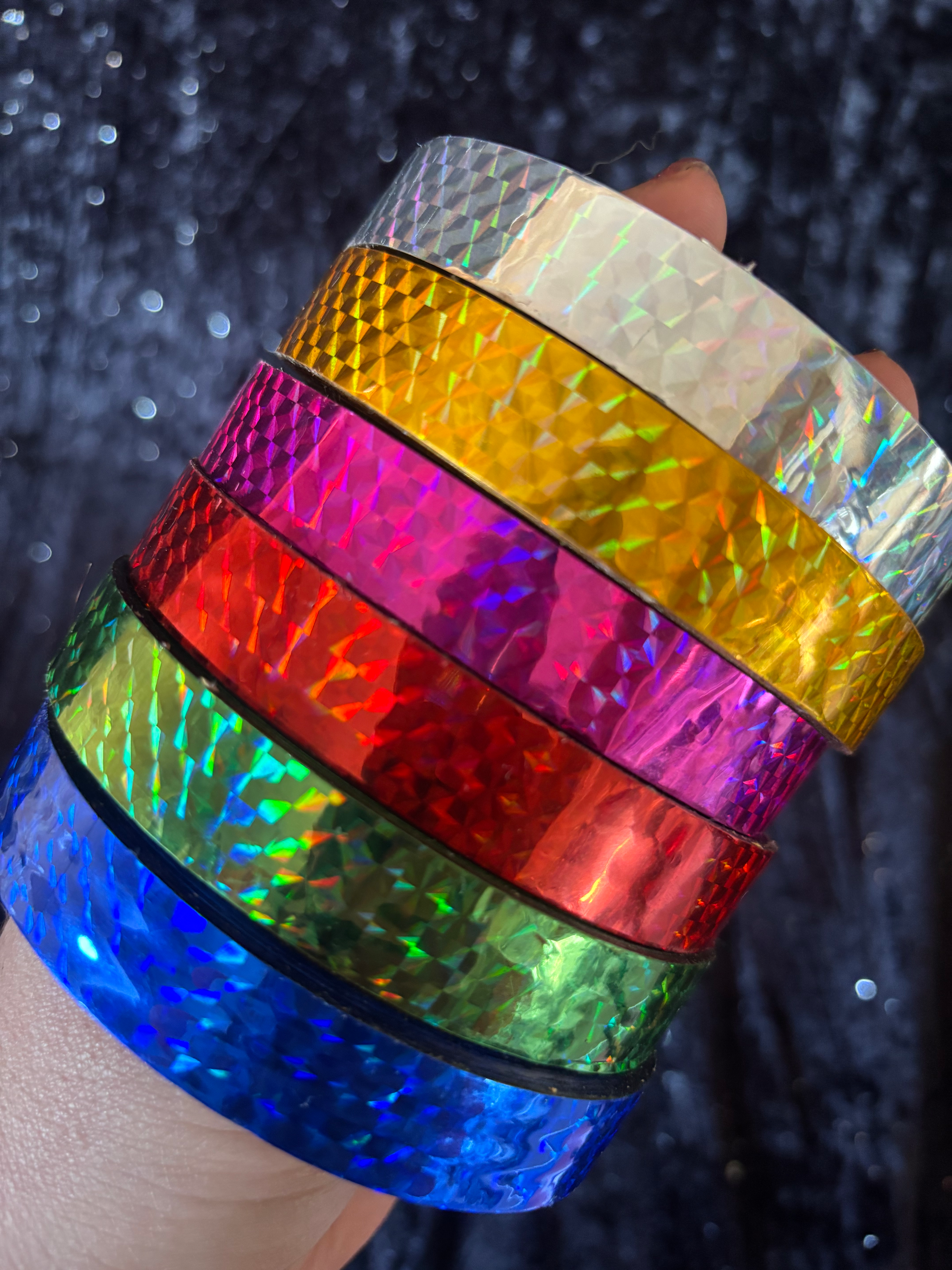 Holografikus dekorszalag - 30 m - több szín