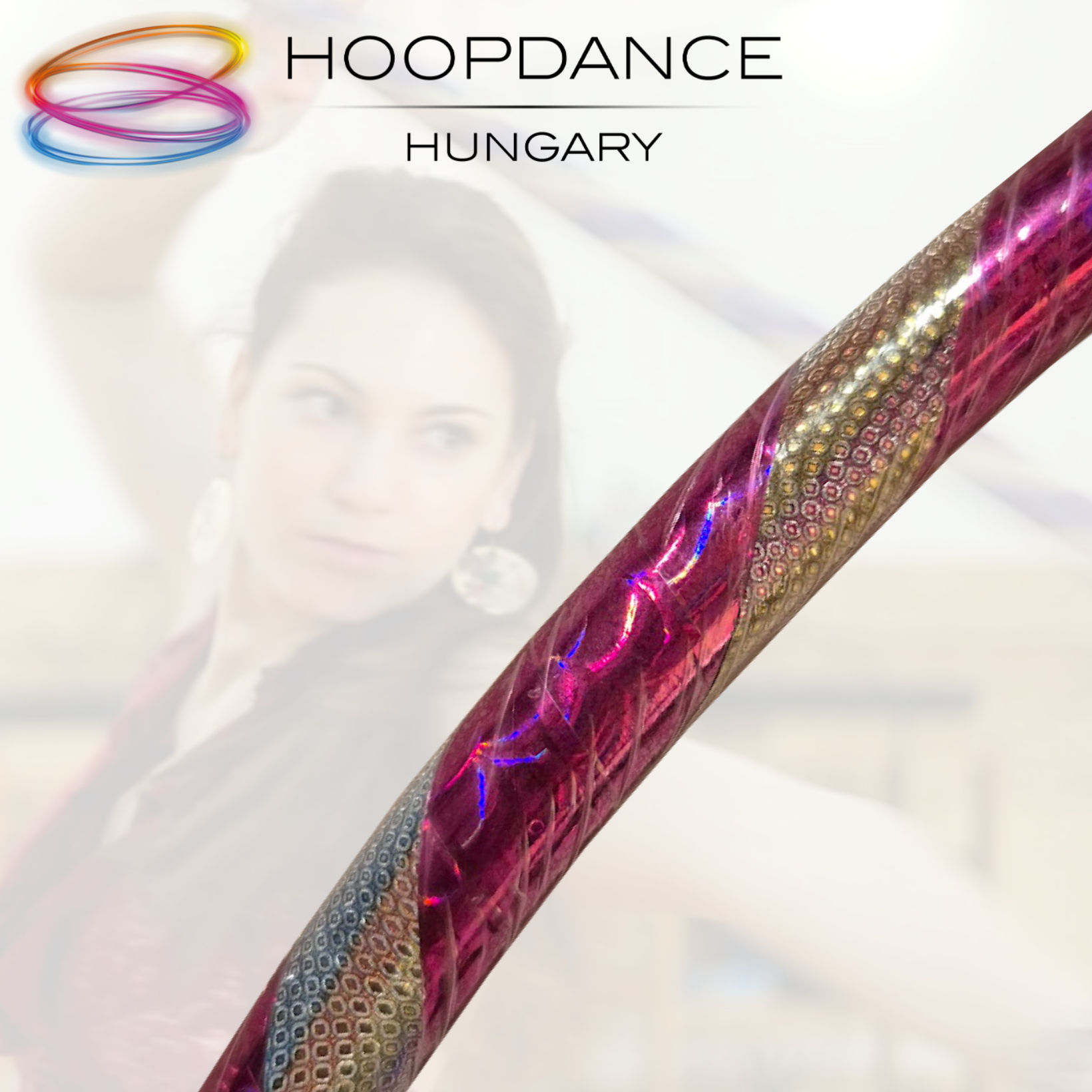 HH hullahoppkarika- 75 cm - PINK DISCO